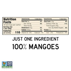 South 40 mango bar close-up showing real mango texture and color.