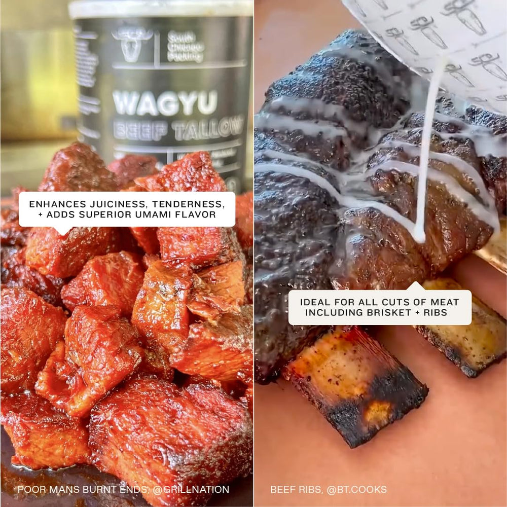 Kitchen setup featuring Wagyu Tallow as versatile everyday fat.