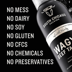 South Chicago Packing Wagyu Tallow Spray evenly coats skillet for sauté.