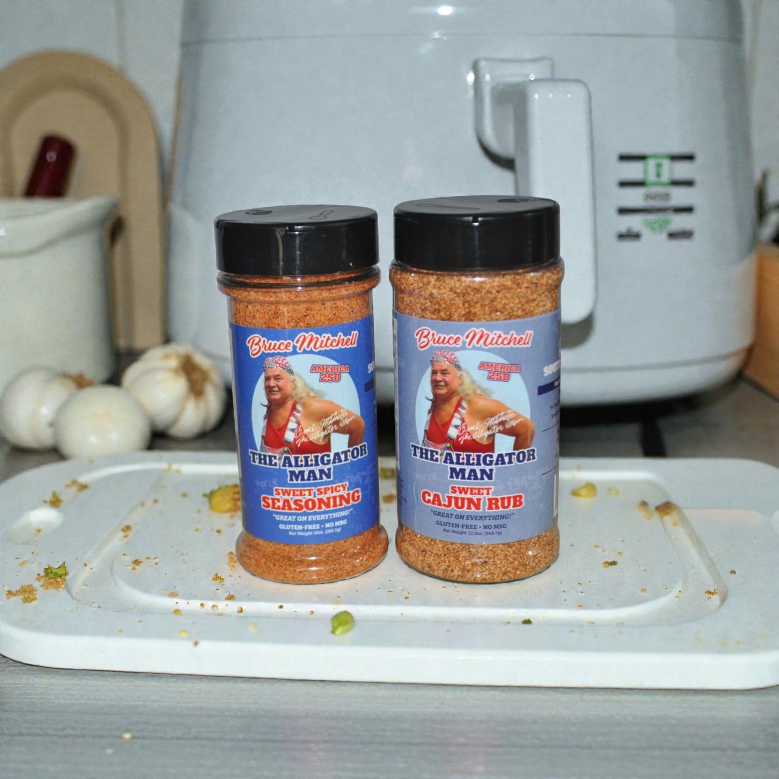 South Louisiana flavor packaging evokes bold regional barbecue traditions.