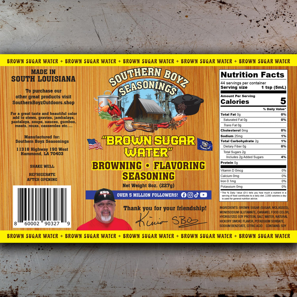 SBO Southern Boyz Outdoors Brown Sugar Water gravy finish highlights versatility.