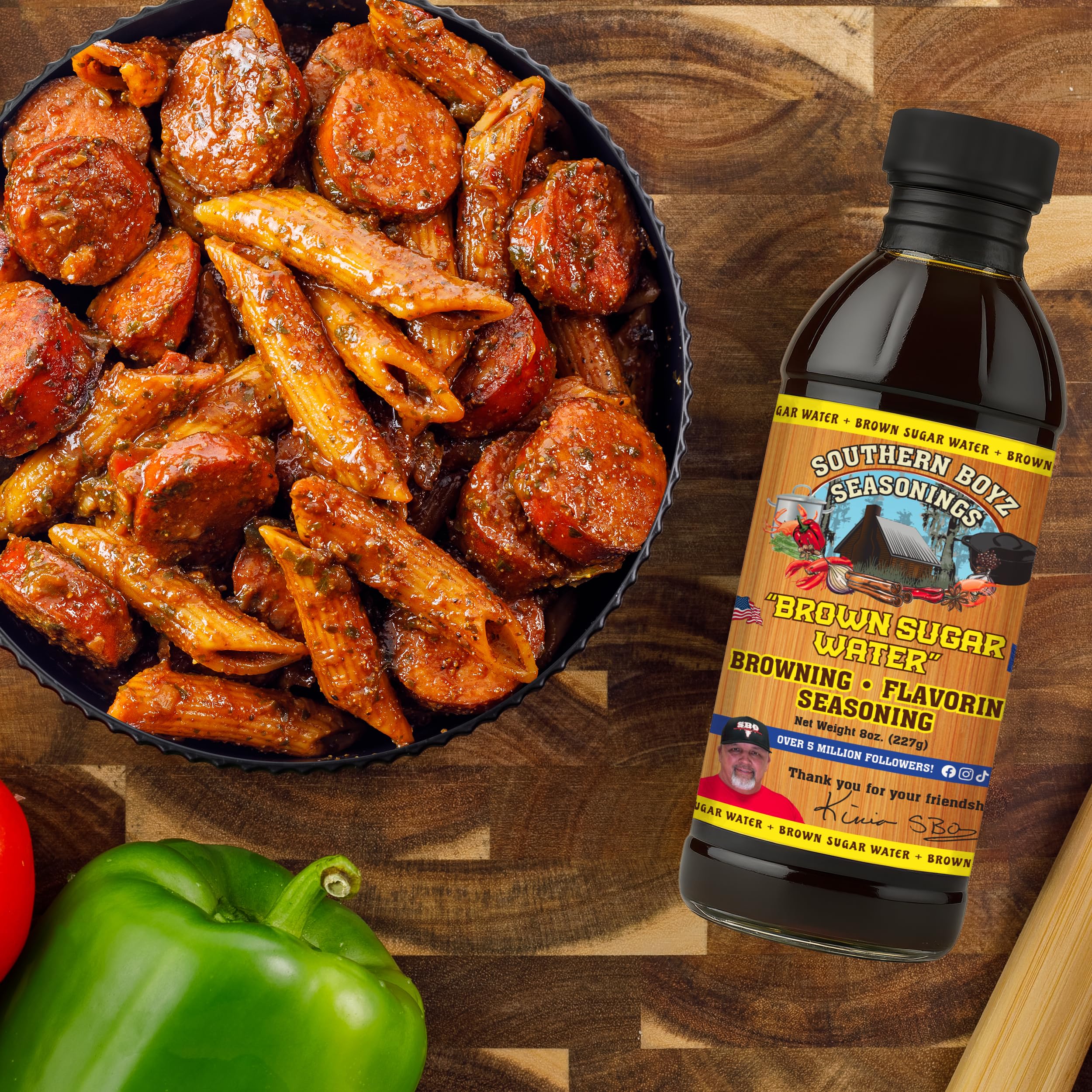 SBO Southern Boyz Outdoors Brown Sugar Water glaze on ribs delivers glossy finish.