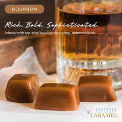 Southern Caramel Bourbon Caramels: handcrafted in small batches for elevated tasting.