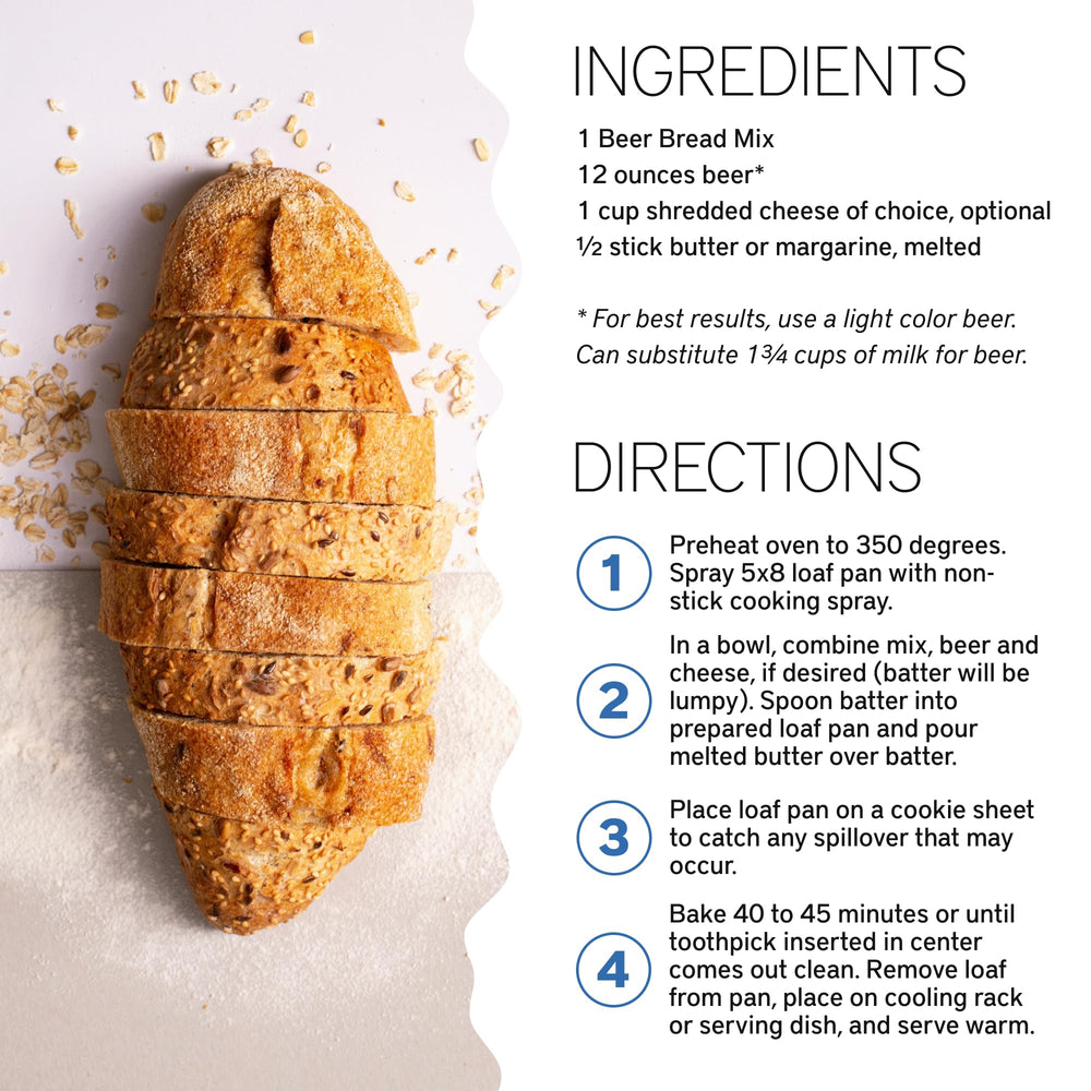 Southern Living Beer Bread Mix crumb close-up showing hearty texture