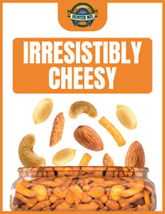 Southern Style Nuts Cheesy Cheddar Hunter ingredients featuring peanuts, almonds, and cashews