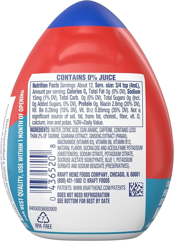 Southwind MiO Energy close-up highlights natural flavors and vitamin-enhanced energy.