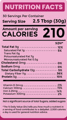Sownandgrown chia seeds jar back highlights nutrition facts and omega-3.