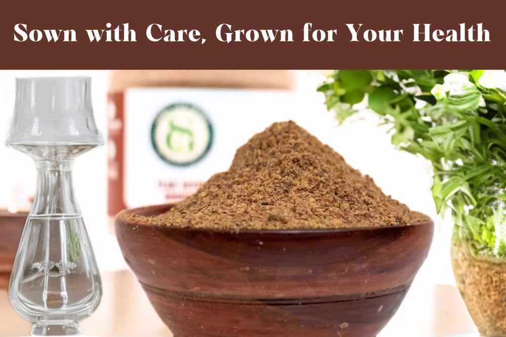 Sownandgrown flaxseed yogurt topping adding texture and nutrition