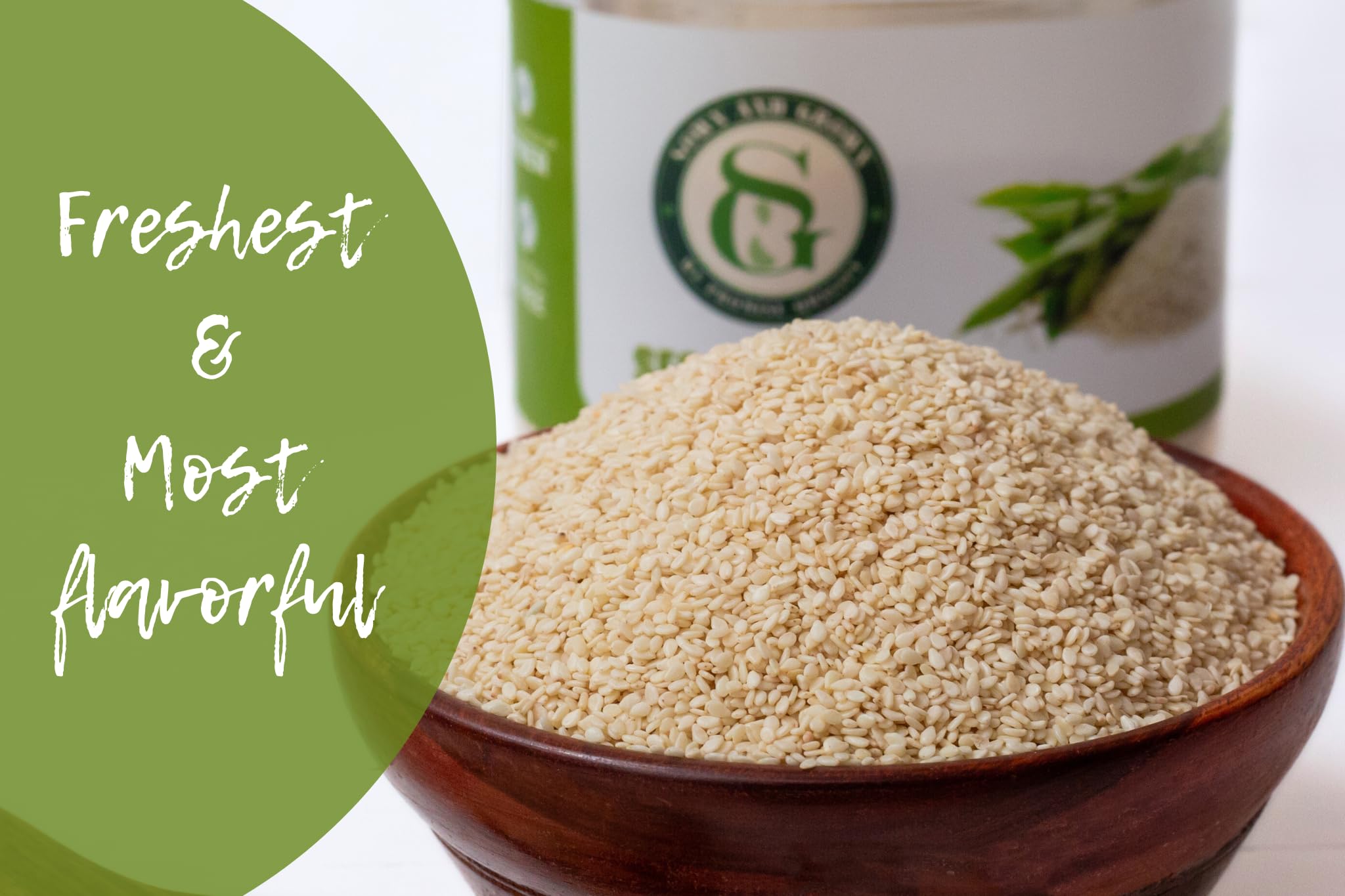 Sownandgrown white sesame seeds in stir-fry boost crunch and aroma