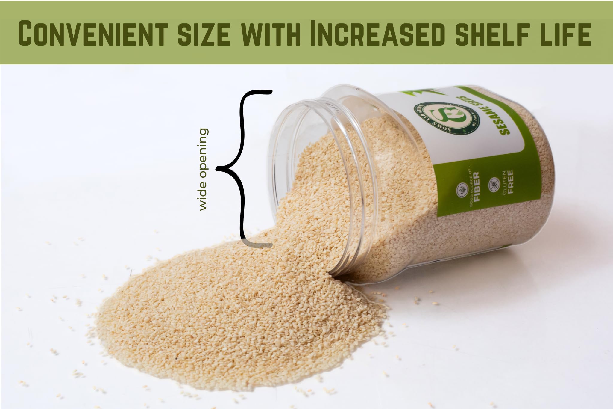 Sownandgrown white sesame seeds for tahini create smooth bases