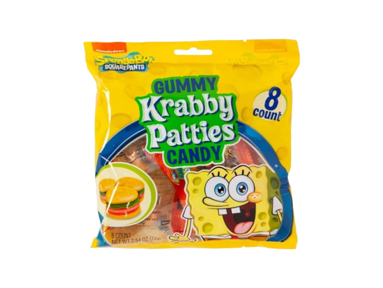 SP KRABBY PATTY 8CT PEG closeup showing compact pack design for easy access