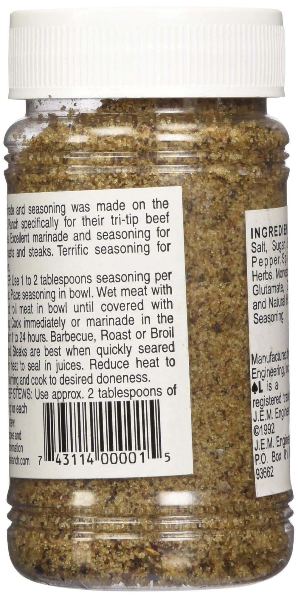 Spade L Ranch beef seasoning on grilled steaks for bold aroma.
