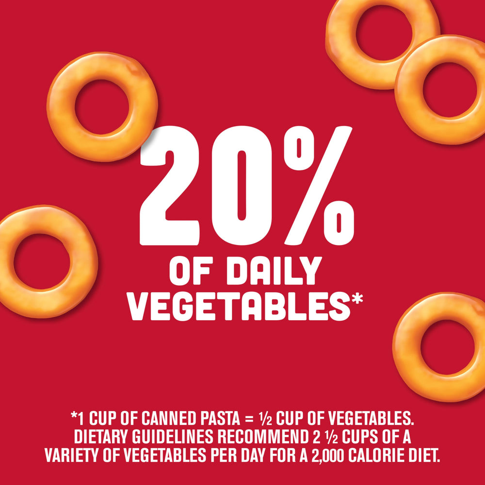 SpaghettiOs kid-friendly entree option for lunch or quick dinners.