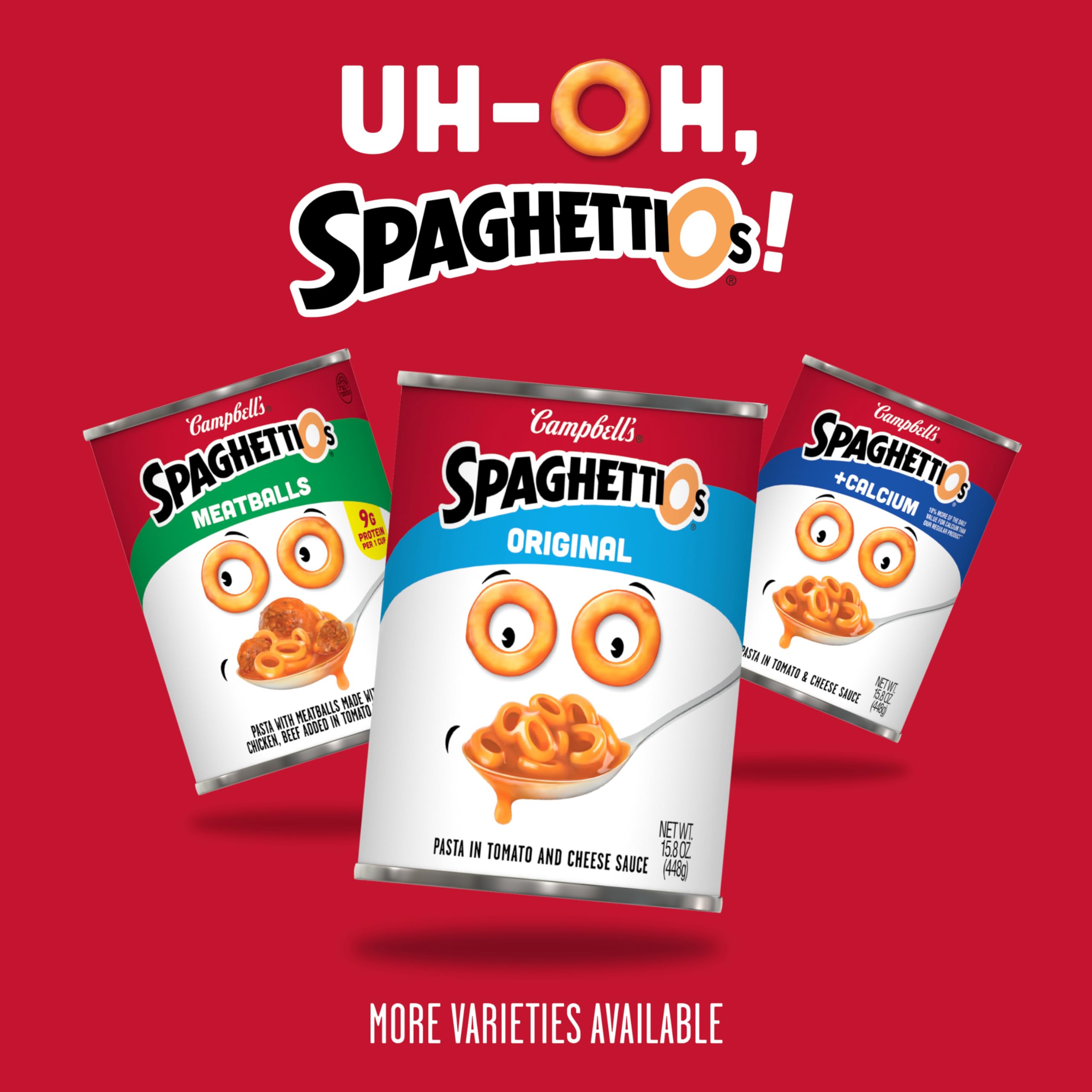 SpaghettiOs microwave-ready in minutes for easy meals.
