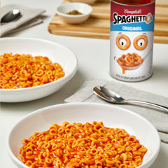 SpaghettiOs Original tomato and cheese sauce delivers comforting flavor for kids.