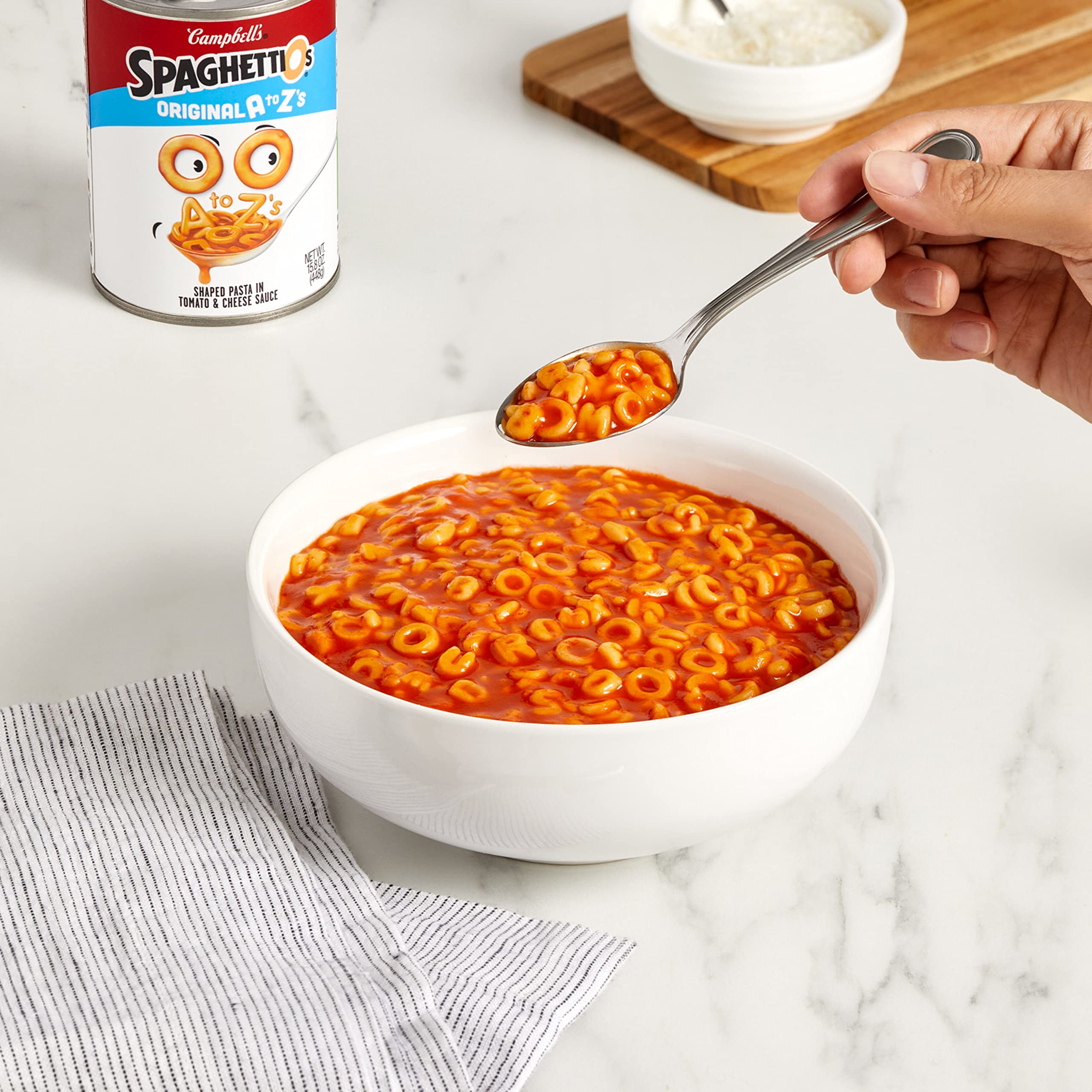 SpaghettiOs Original vegetables per serving support easy balanced snacking.