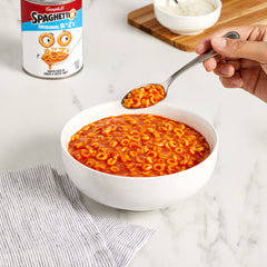 SpaghettiOs Original vegetables per serving support easy balanced snacking.
