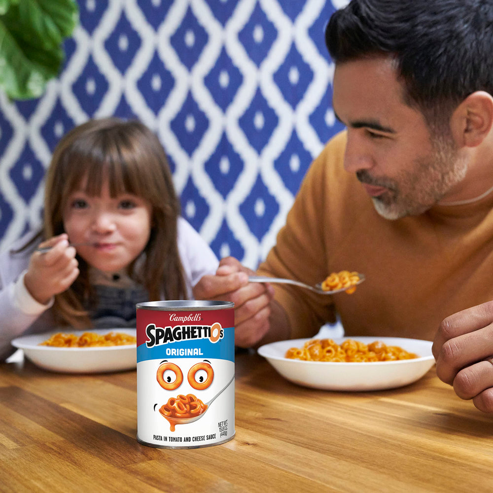 Close-up of O-shaped pasta highlighting playful, snackable shapes