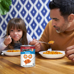 Close-up of O-shaped pasta highlighting playful, snackable shapes