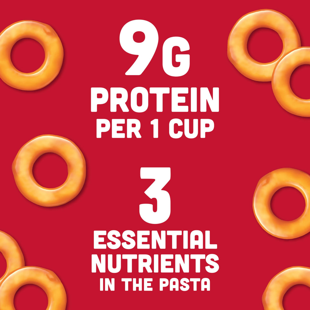 SpaghettiOs ready-to-heat can, ideal for quick weeknight dinners.