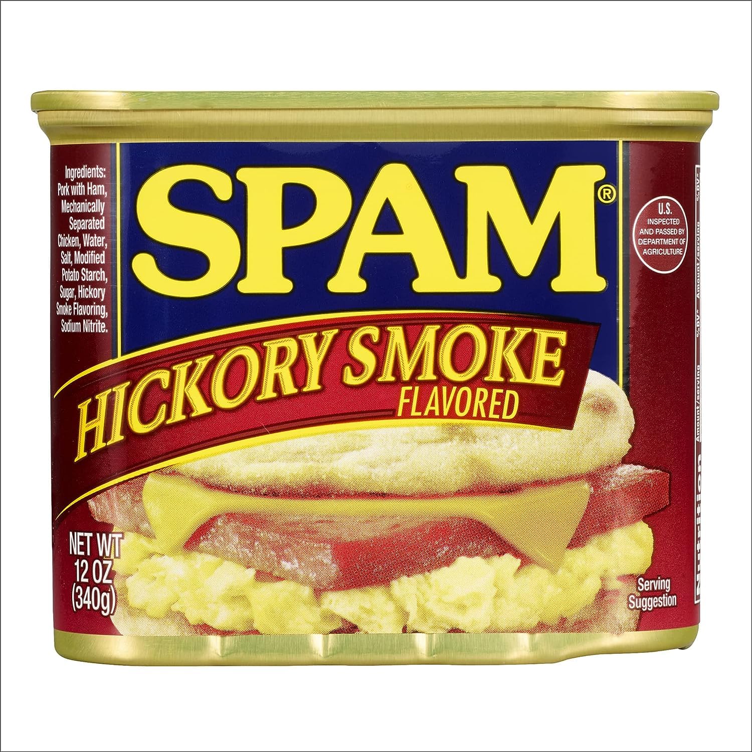 SPAM Hickory Smoke can closeup—savory, ready-to-eat protein for quick meals
