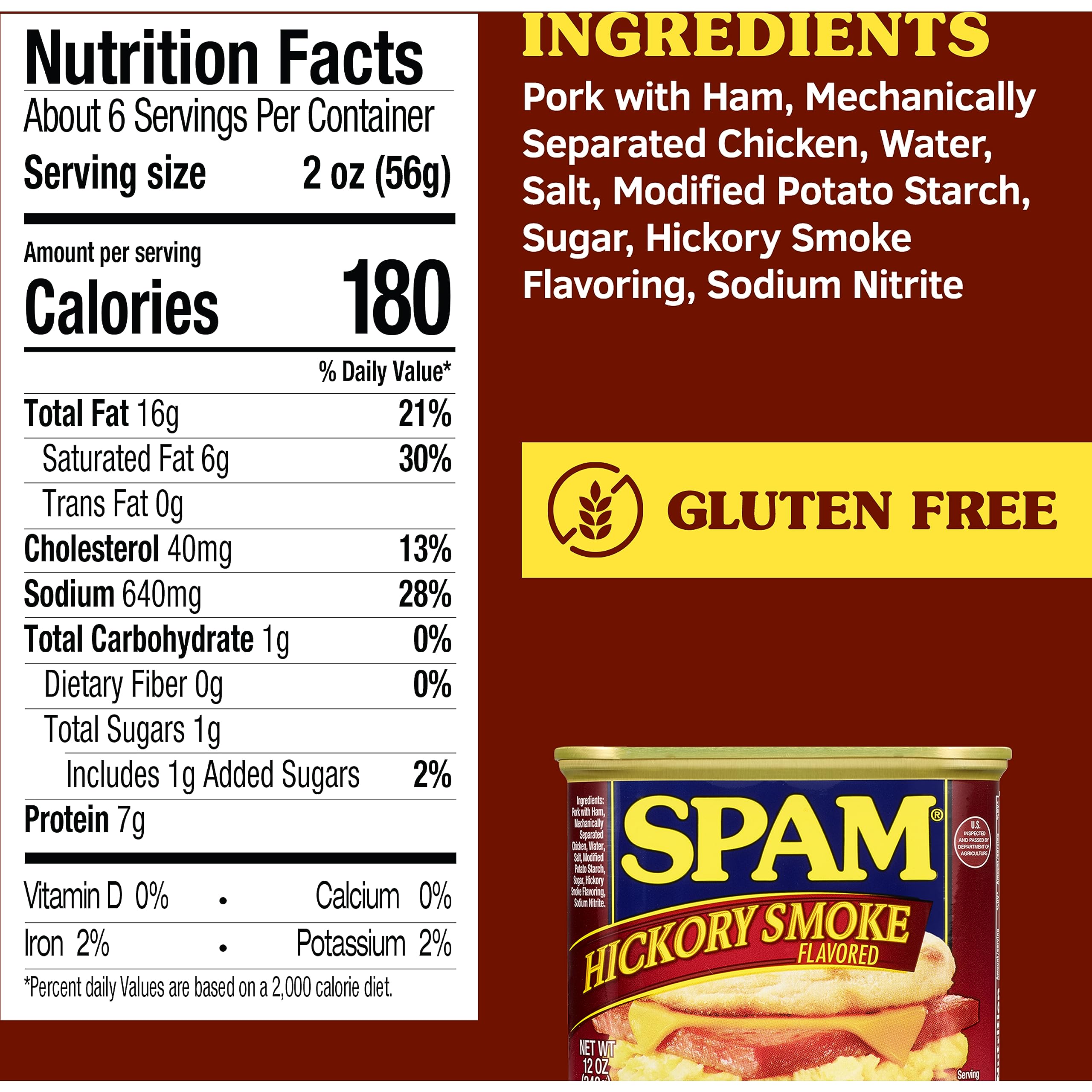 SPAM Hickory Smoke pan-sizzle—aromatic smoke flavor as it heats