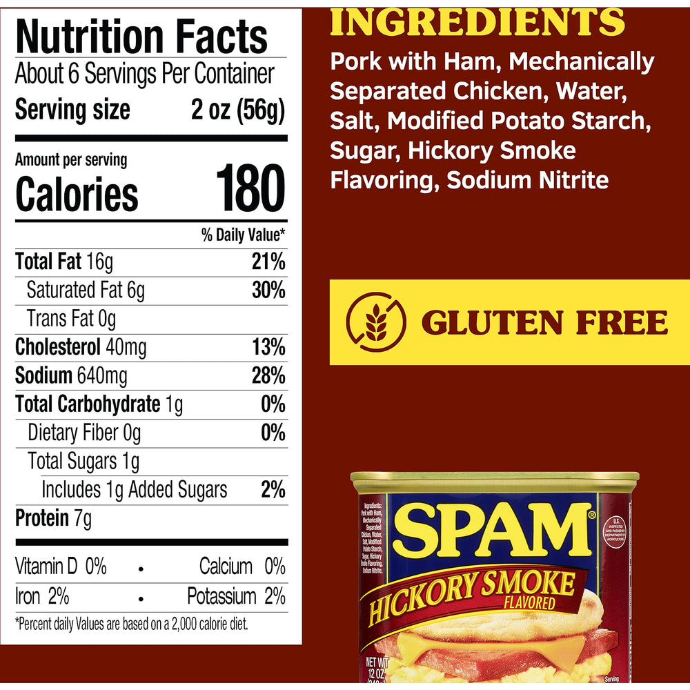 SPAM Hickory Smoke pan-sizzle—aromatic smoke flavor as it heats