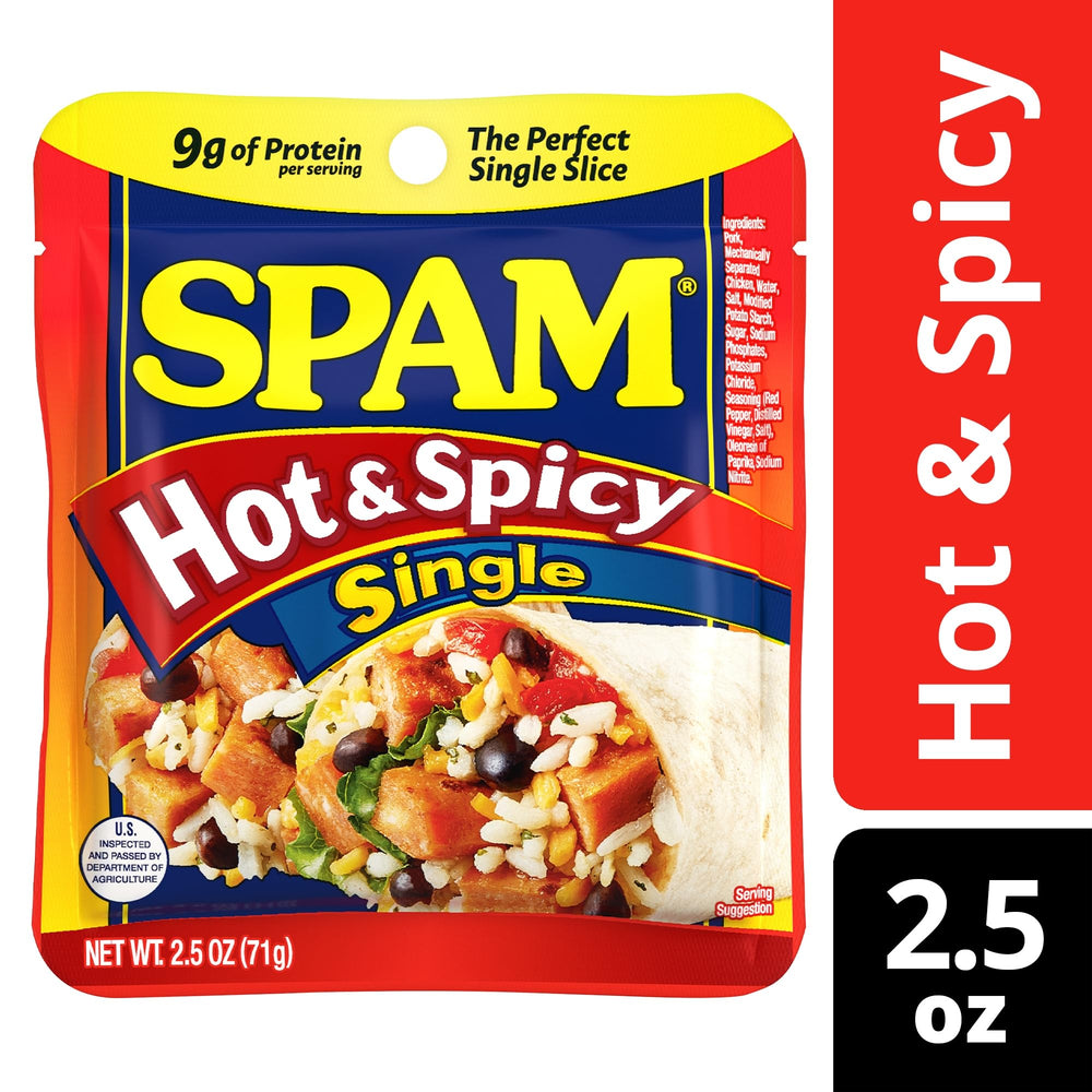SPAM Hot & Spicy slices on toast for a bold breakfast protein.