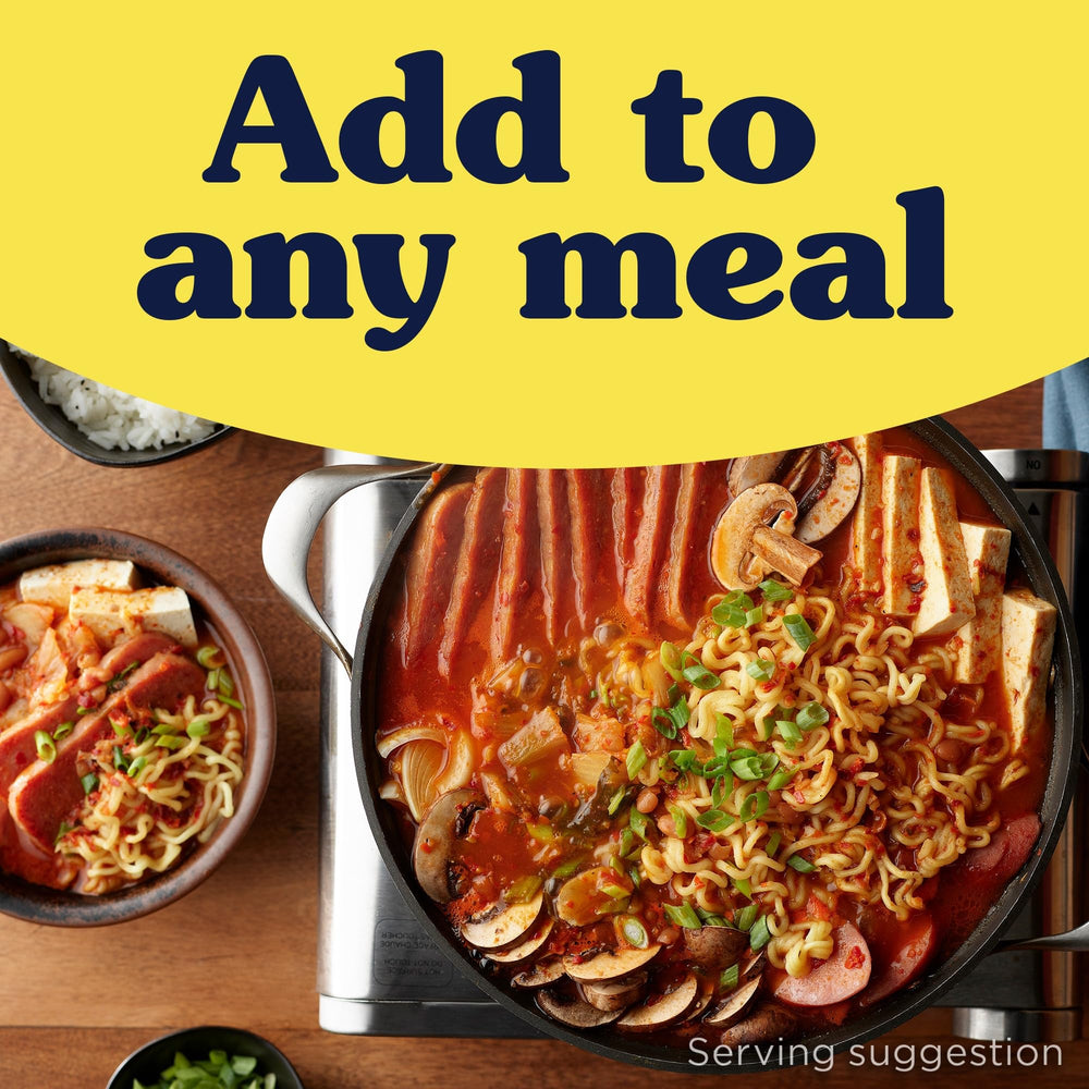SPAM Korean BBQ Flavored spices and ingredients on label, hinting at flavor depth.