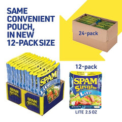 SPAM Lite Singles slices on a burger highlight savory and convenient protein