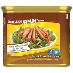 SPAM Oven Roasted Turkey can complements camping meals and quick dinners.