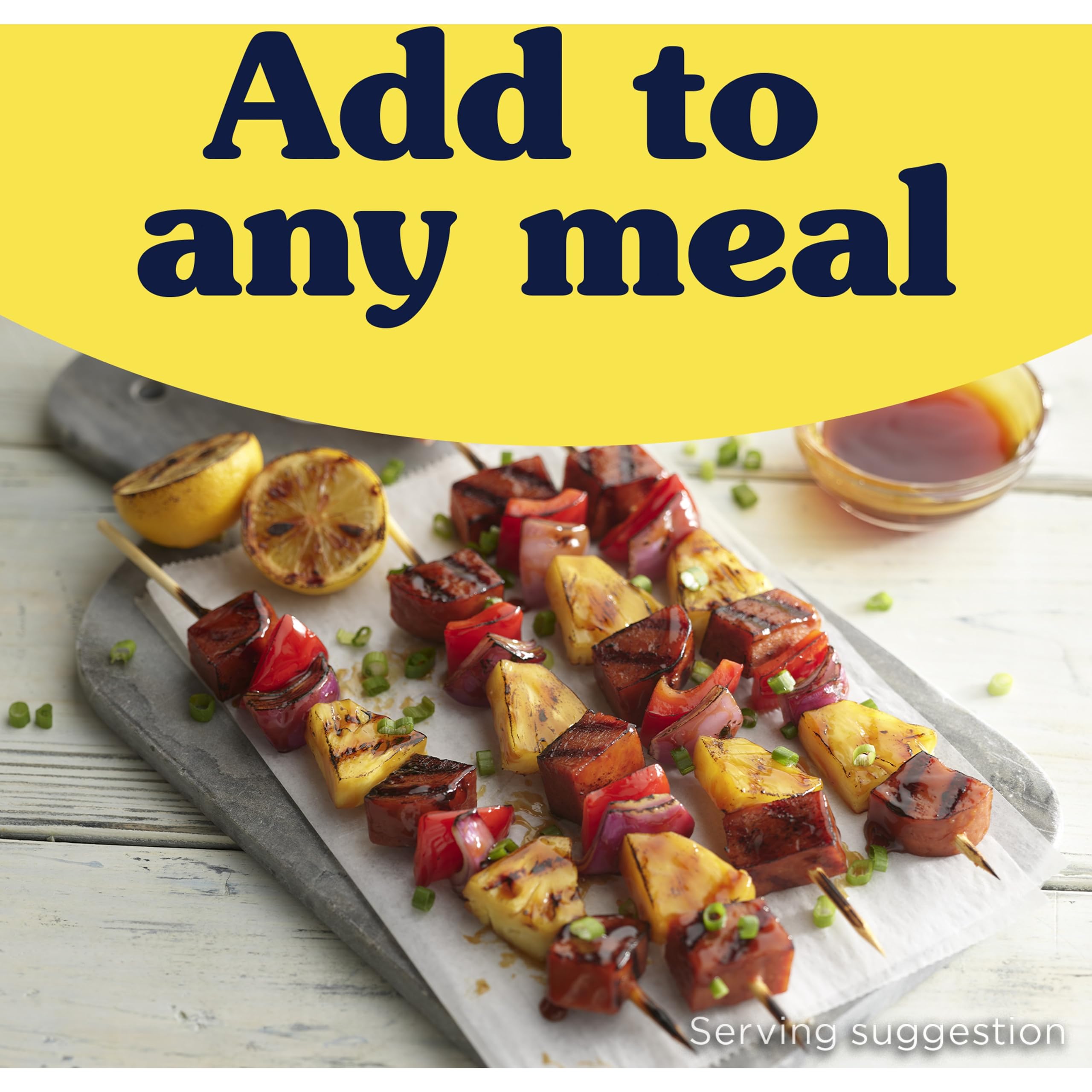 SPAM Teriyaki cubes ready to boost casseroles.