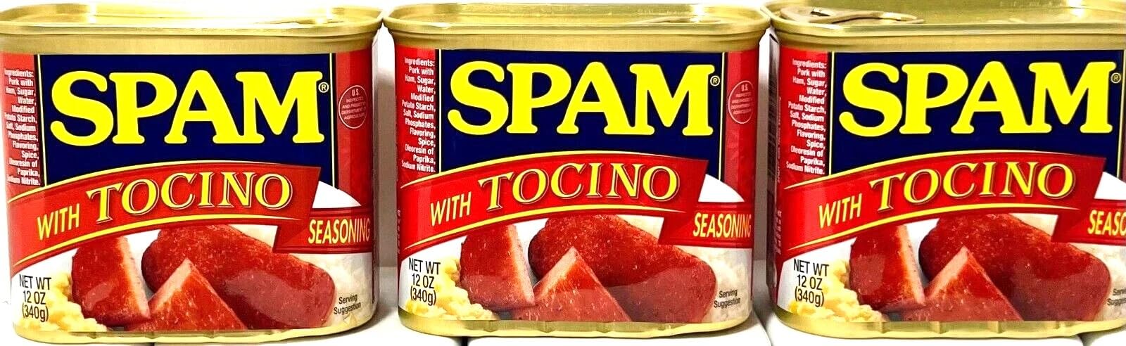 SPAM Tocino seasoning can front view, ready-to-use protein for quick meals