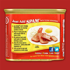 SPAM Tocino seasoning sizzling pan, enhancing skillet meals with tropical-inspired spice