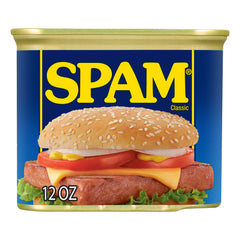SPAM Classic cooking idea breakfast shows quick sizzle for omelets.