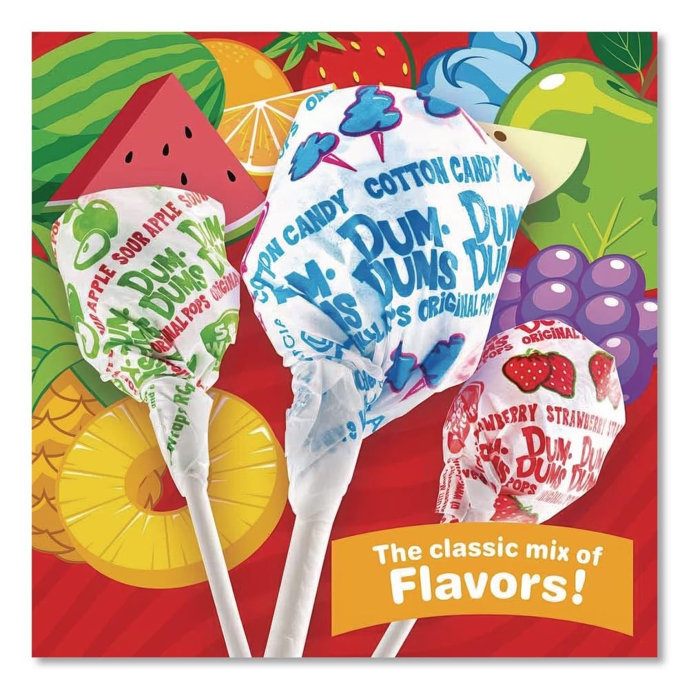 Classic Dum-Dum Pops lineup, a timeless favorite for celebrations.