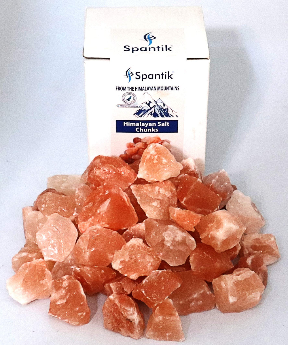 Spantik Himalayan salt chunks amber glow image captures inviting warm atmosphere