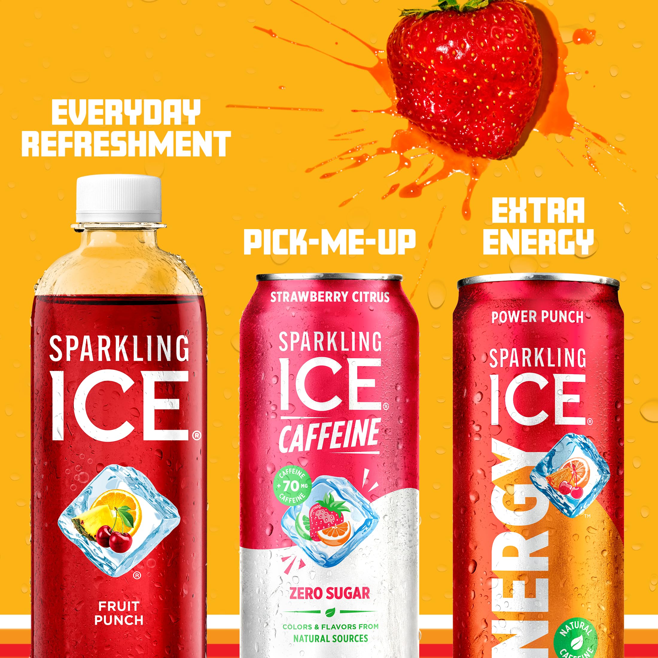 Sparkling Ice 16 oz can pack 12 showcased for convenient refreshment.
