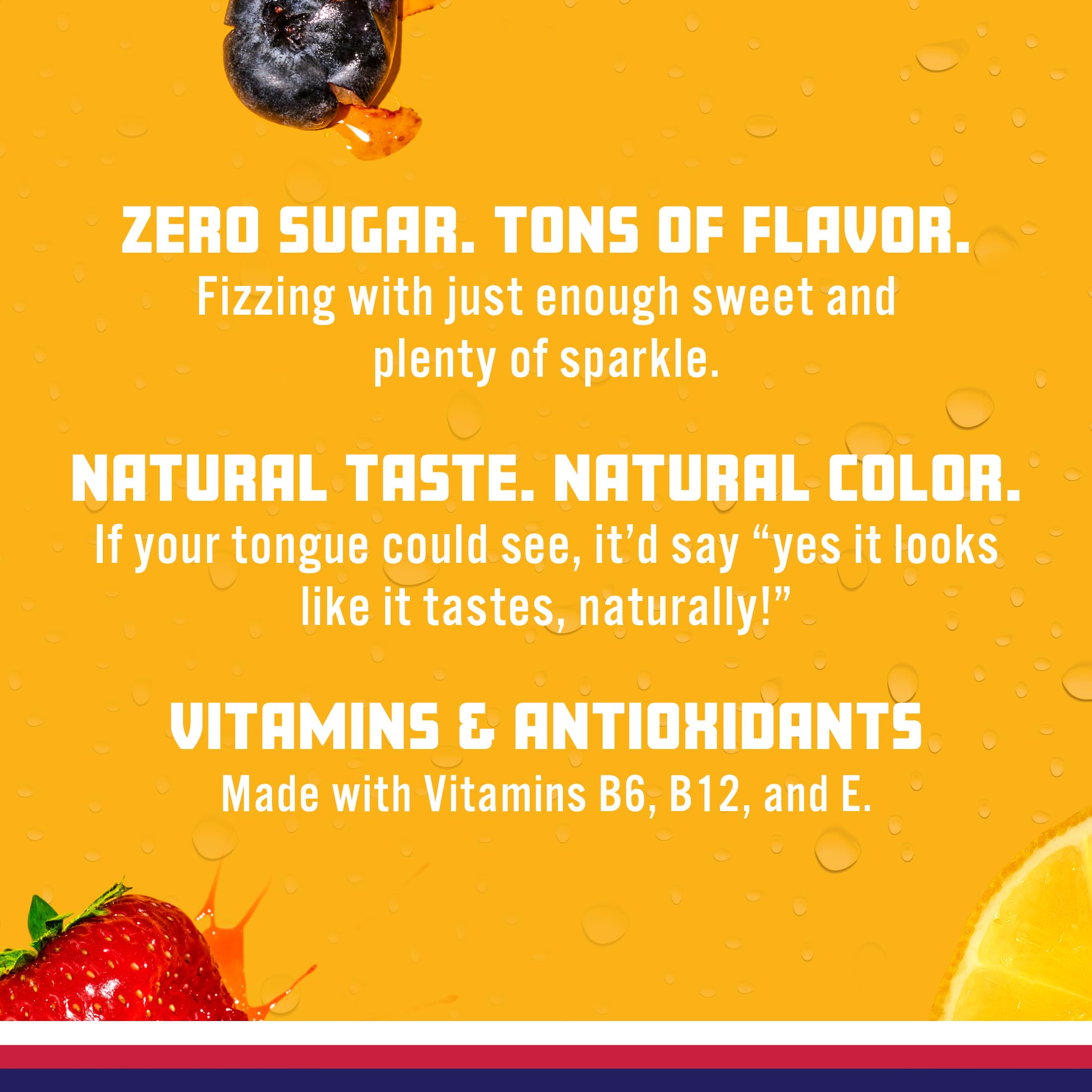 Chilled Sparkling Ice Berry Lemonade in a glass with fizzy aroma