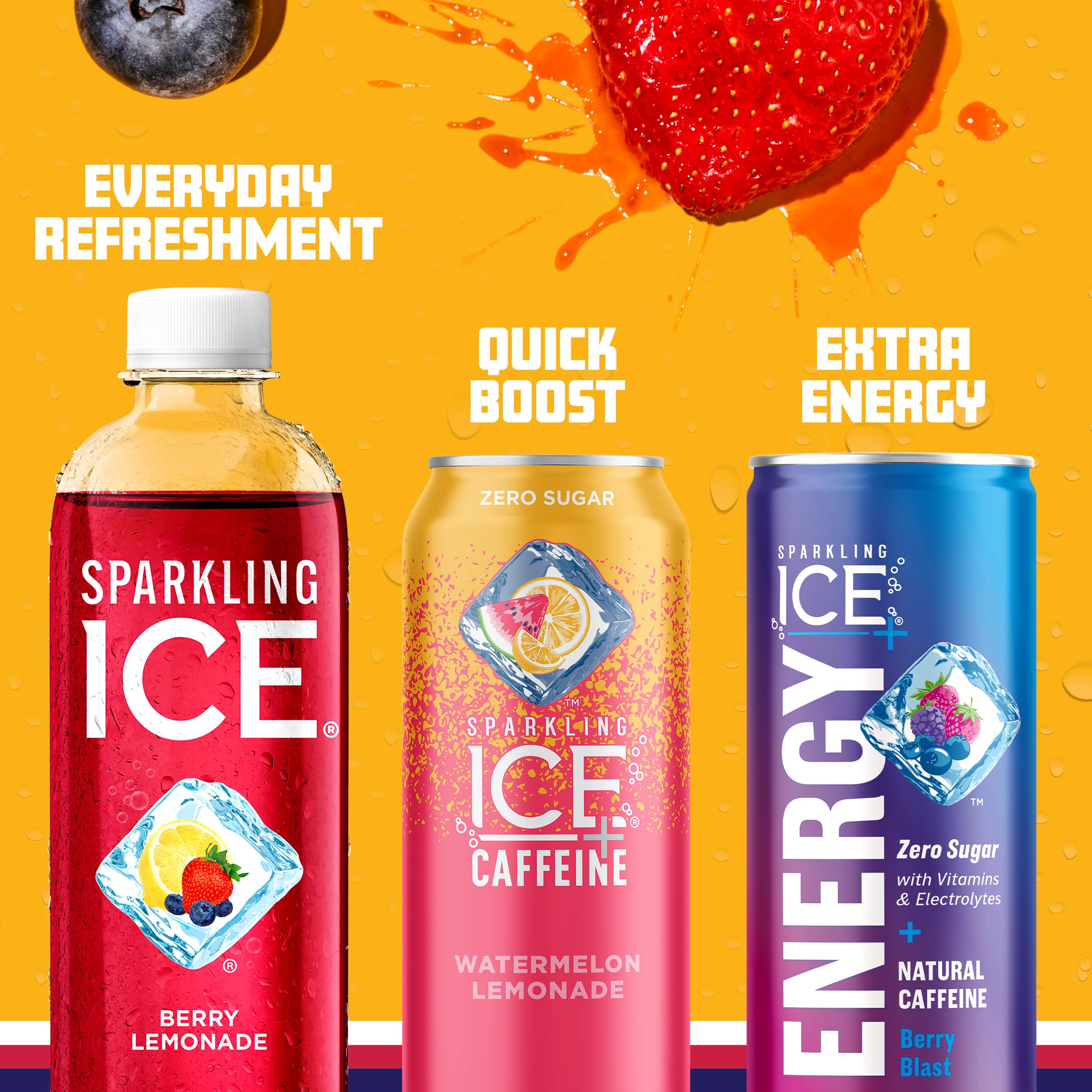 Bottle shows colors derived from natural sources for vibrancy