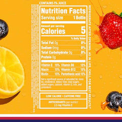 Pouring Sparkling Ice Berry Lemonade for a refreshing, low-calorie mocktail