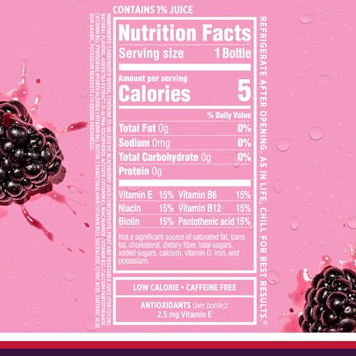 Glass pour of Sparkling Ice Black Raspberry for a refreshing mocktail