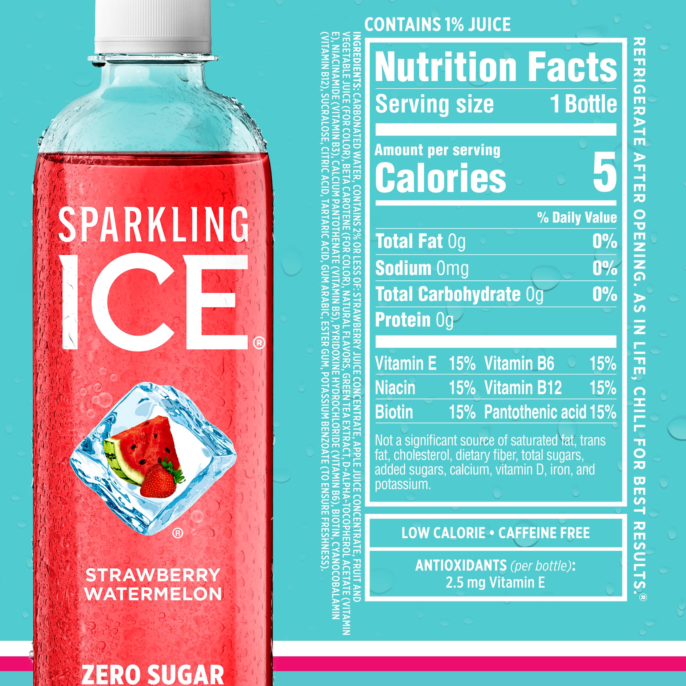 Sparkling Ice fizz closeup captures crisp bubbles and fruity aroma