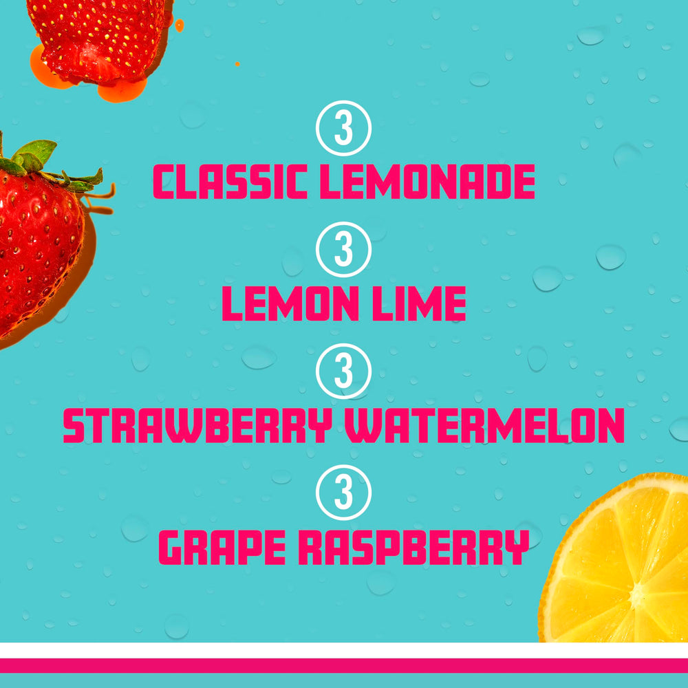 Sparkling Ice ingredients closeup showcases natural colors and vitamin blend