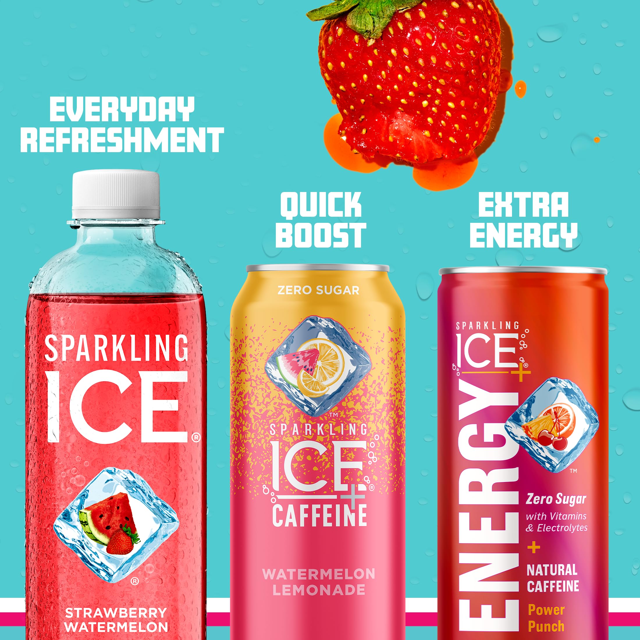 Sparkling Ice recyclable bottle image reinforces sustainable packaging