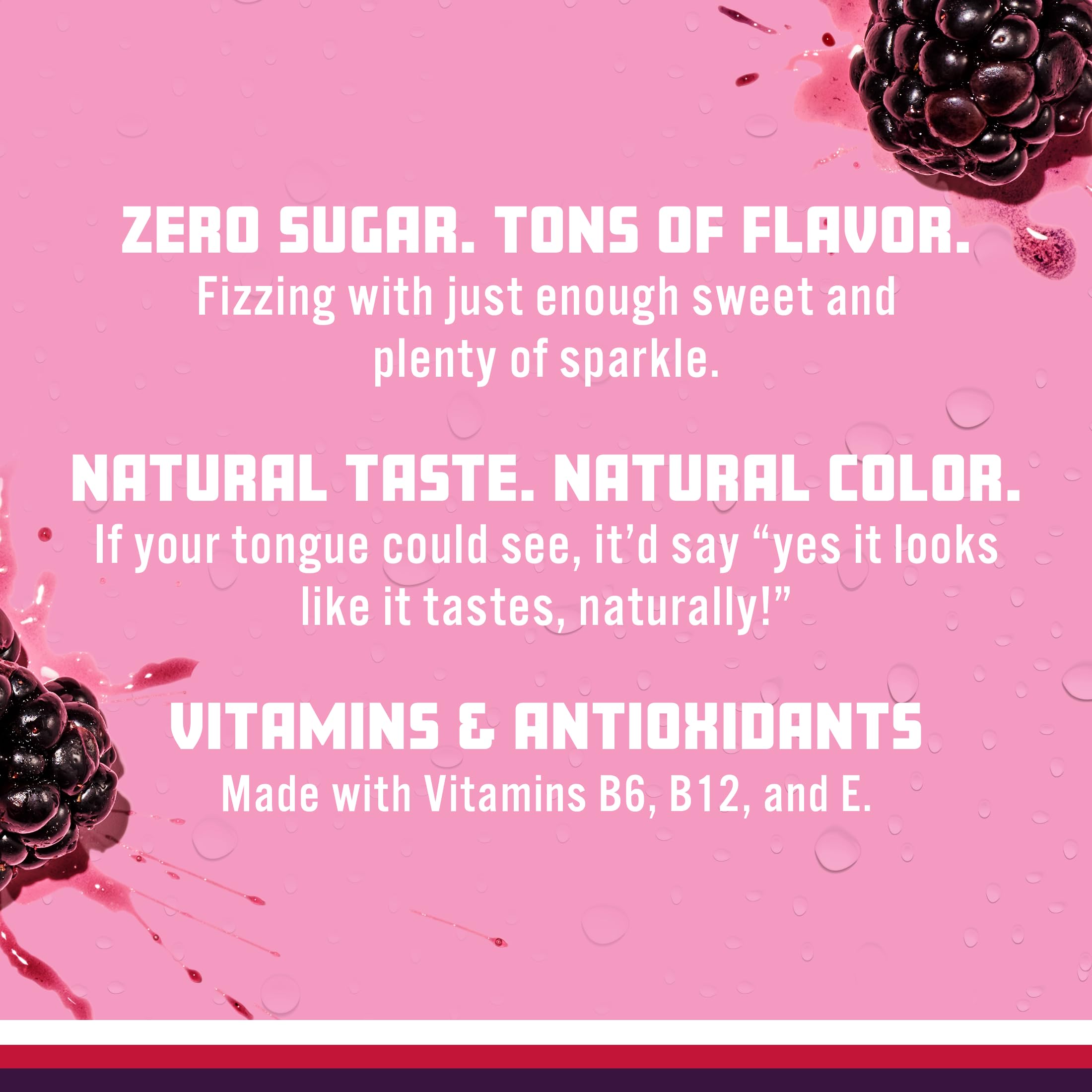 17 oz Sparkling Ice bottle with vitamin information on the label