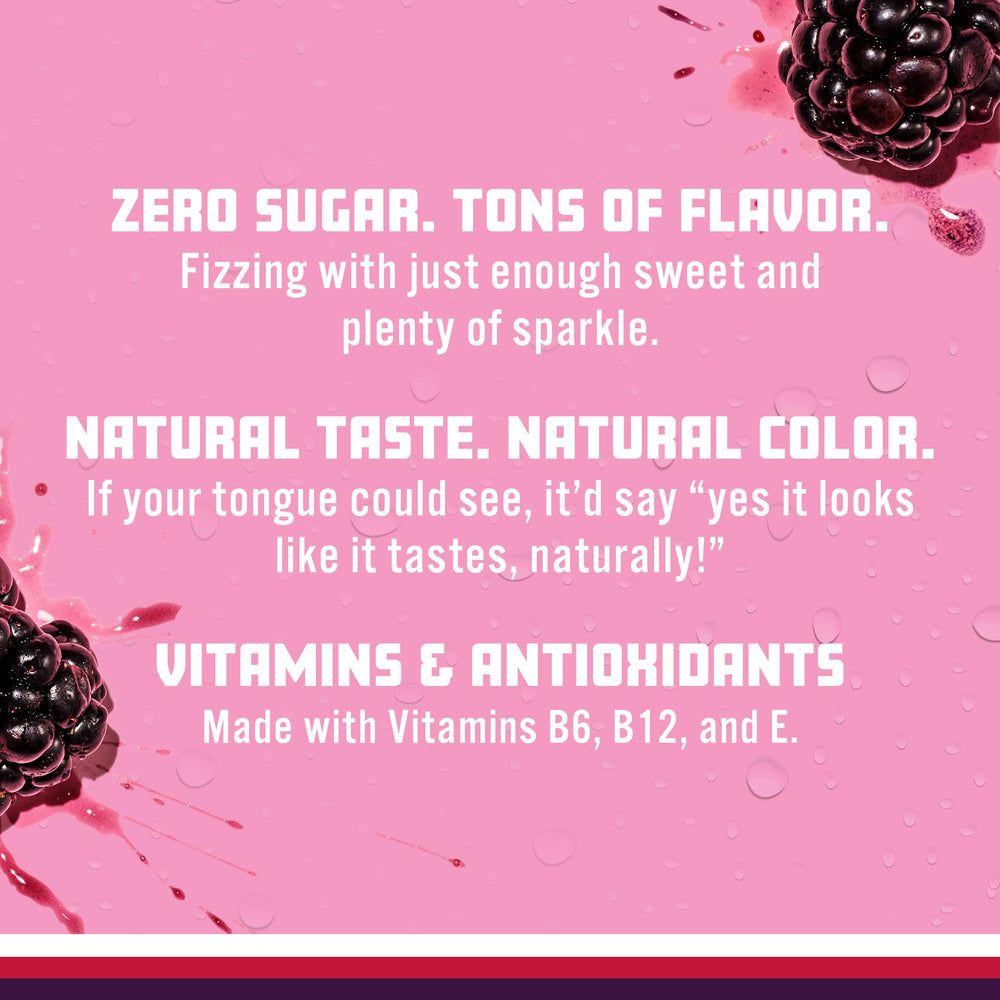 17 oz Sparkling Ice bottle with vitamin information on the label
