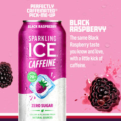 Close-up of Sparkling Ice label showing vitamins and antioxidants.
