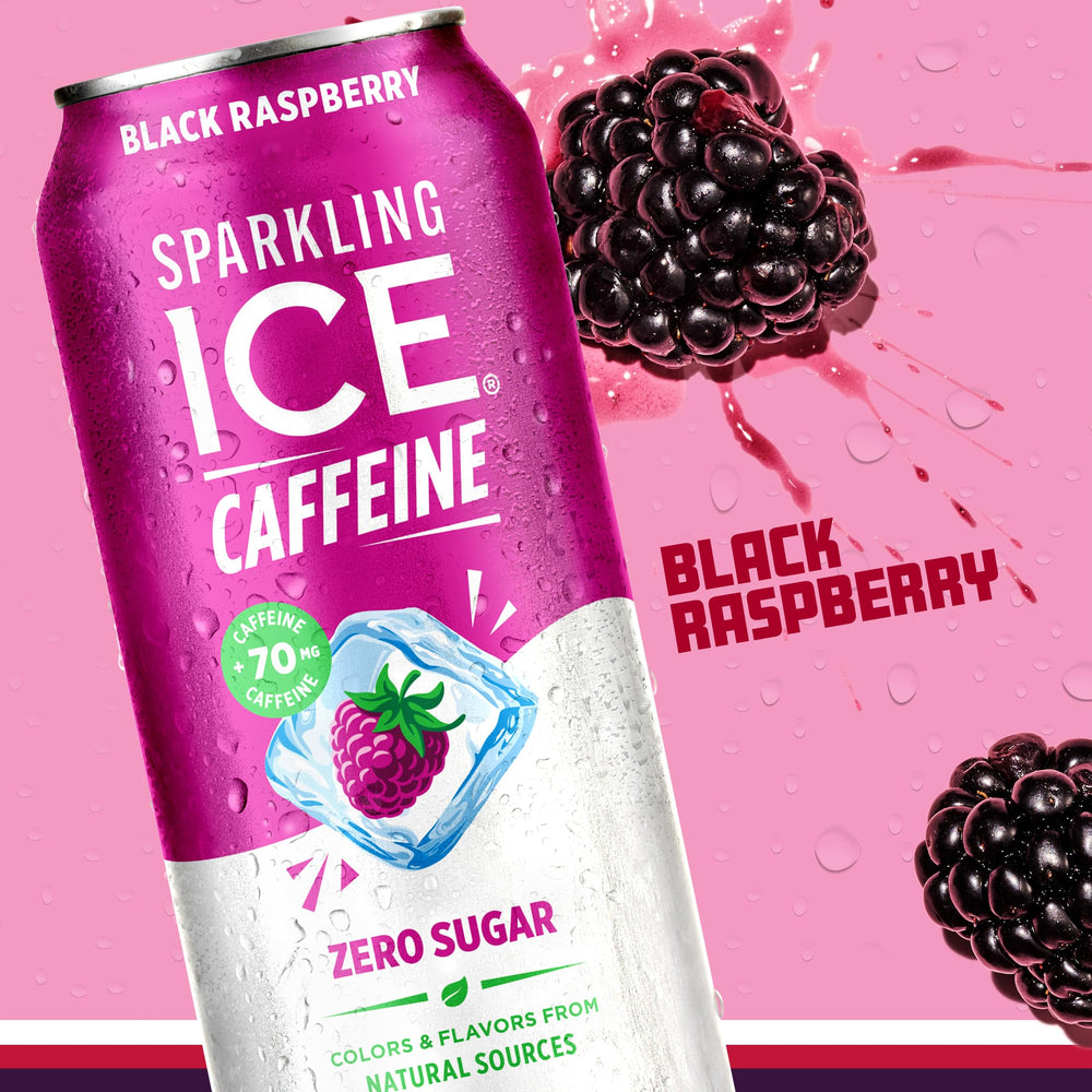 Sparkling Ice can with recycling icon encouraging eco-friendly disposal.