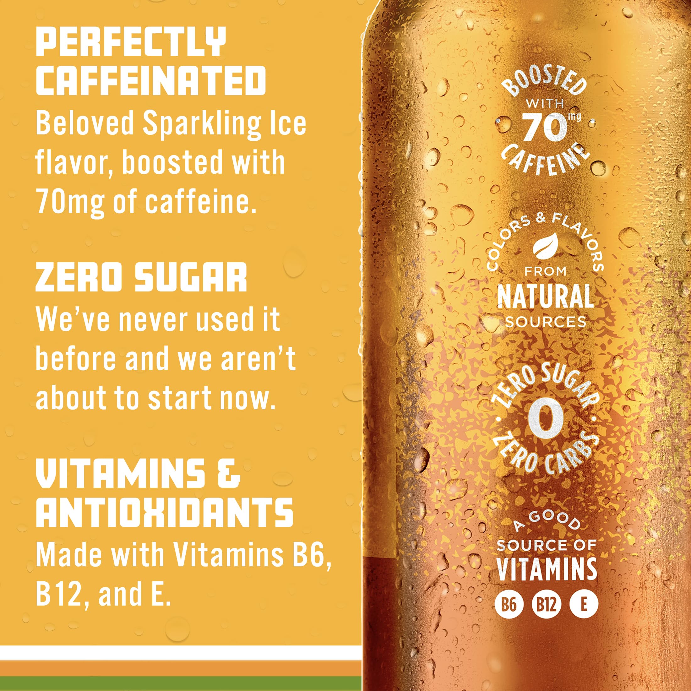 Sparkling Ice can with a citrus slice ready for a quick break.